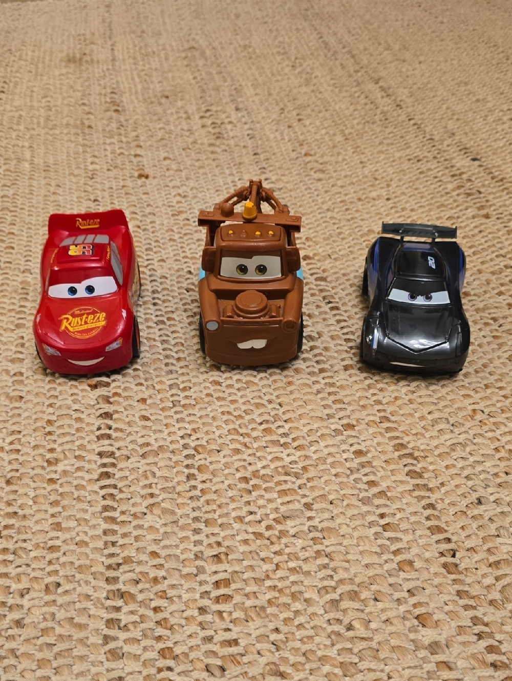Disney Pixar Cars Track Talkers Lightning McQueen, Tow Mater & Jackson Storm